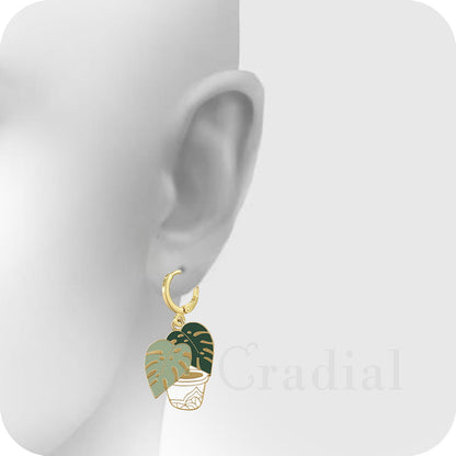 Elephant Plant Earrings