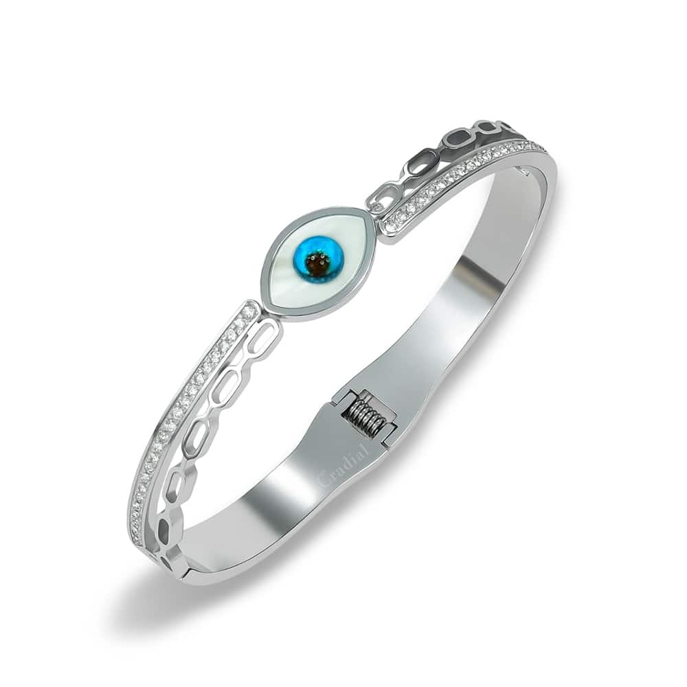 Eyezell Silver Bangle