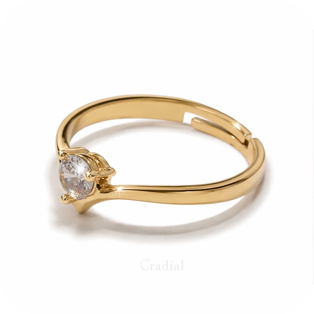 Gold Nest Adjustable Ring