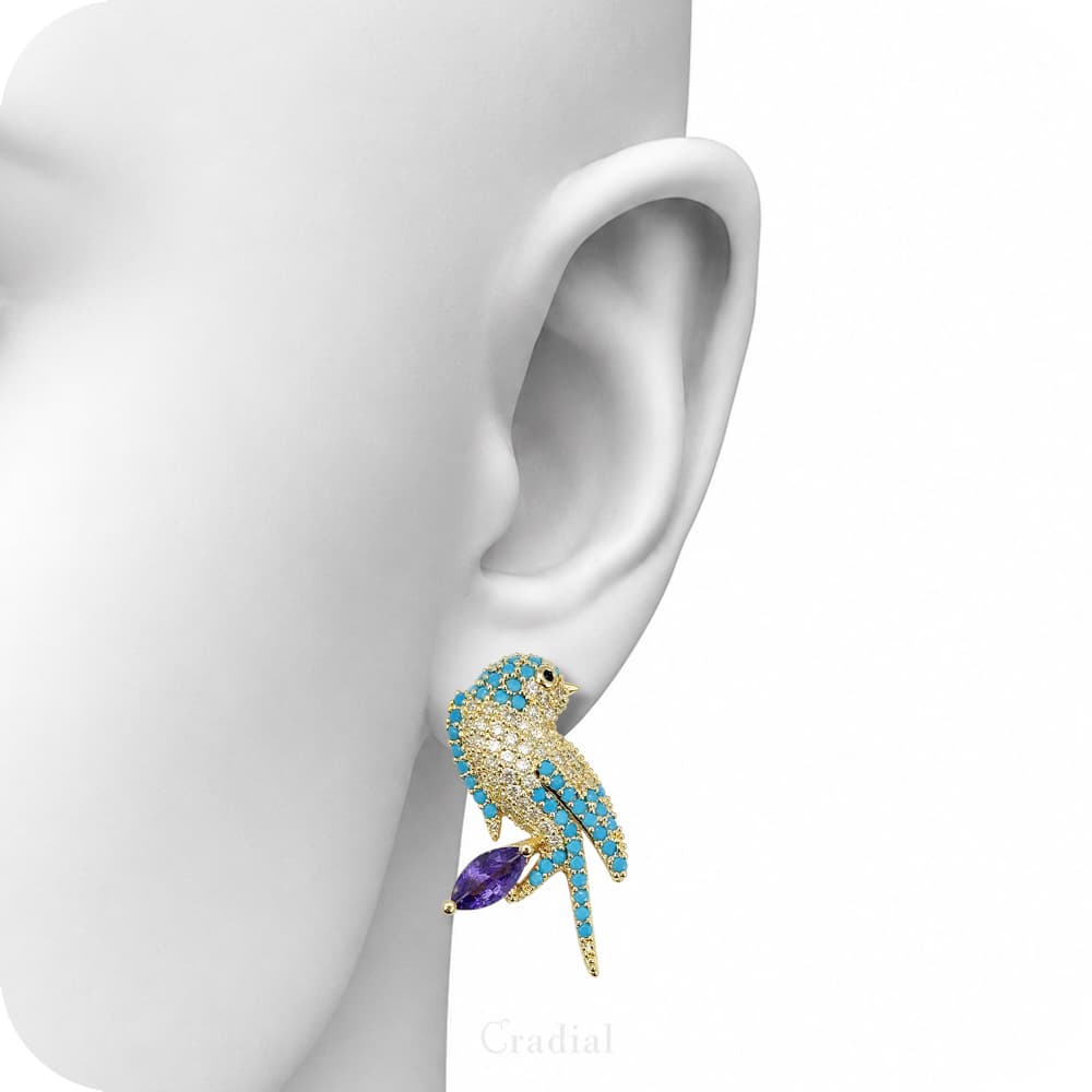 Jardin des Oiseaux Earrings