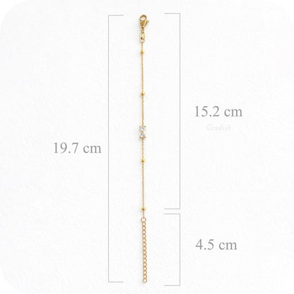 Elise Bow Gold Bracelet