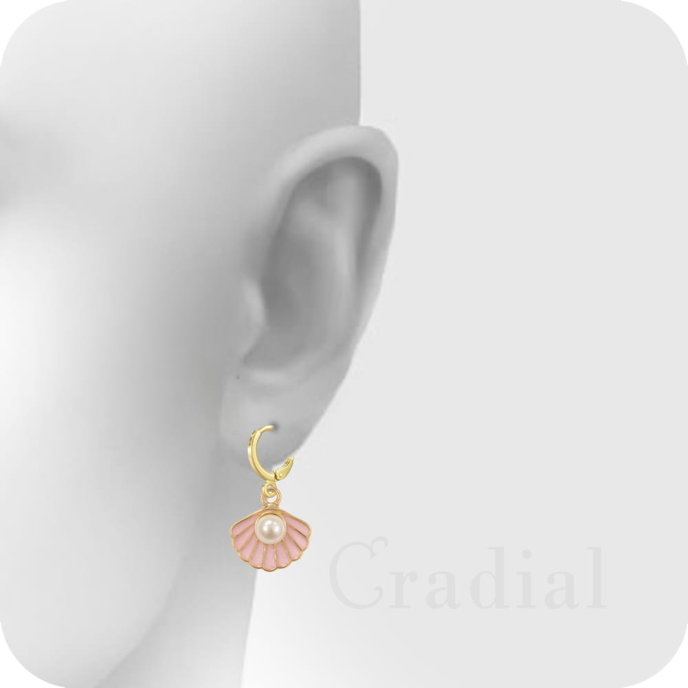 Pink Shell Earrings