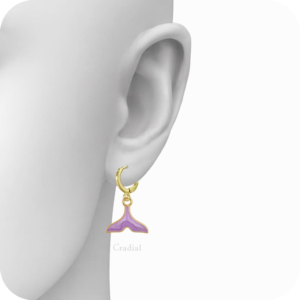 Purple Aureal Earrings