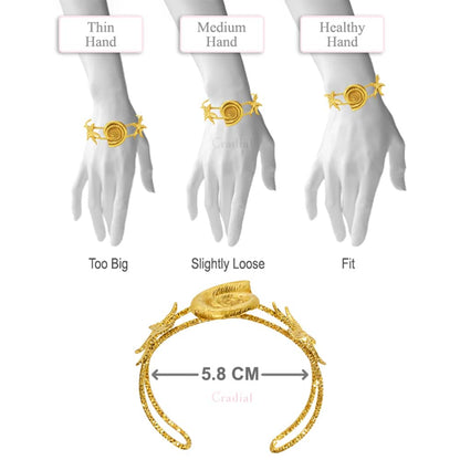 Star & Shell Bangle