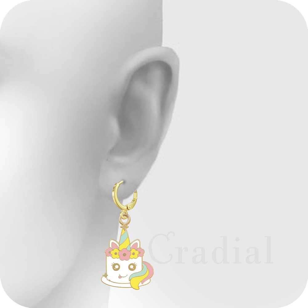 Unicorn Cake Earrings