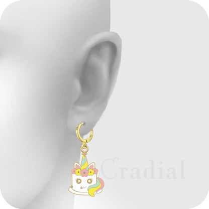 Unicorn Cake Earrings