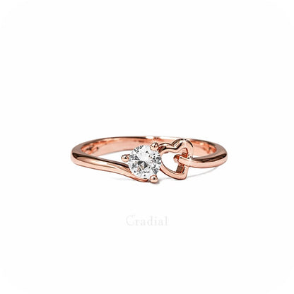 Vow Heart Rose Gold Ring