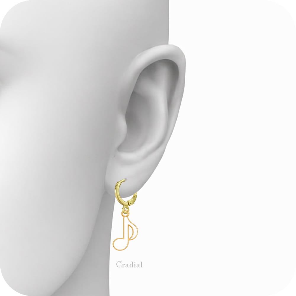 White Quaver Earrings