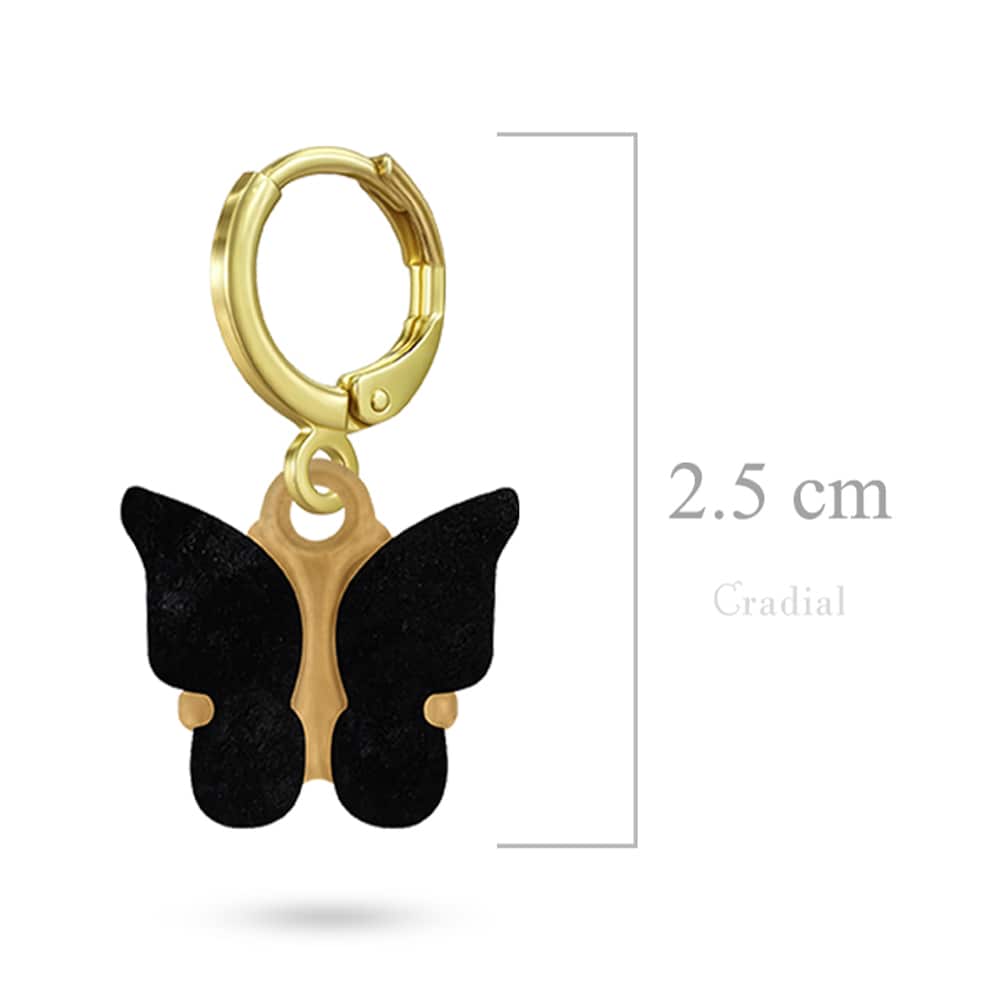 Black Butterfly Earrings