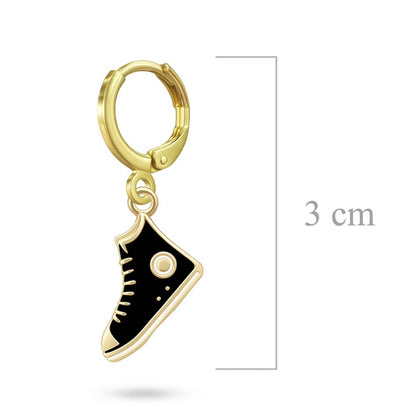 Black Converse Earrings