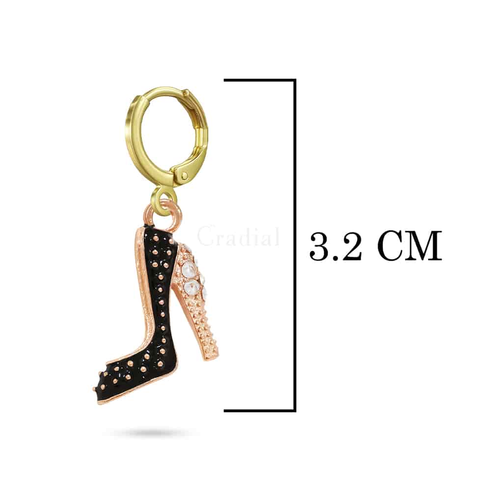Black Heel Earrings