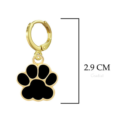 Black Paw Earrings