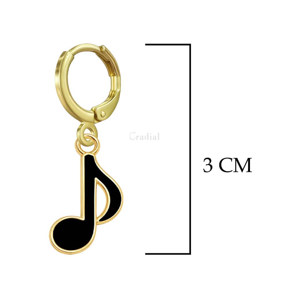 Black Quaver Earrings