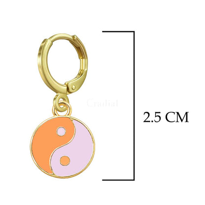 Blush Yin Yang Earrings