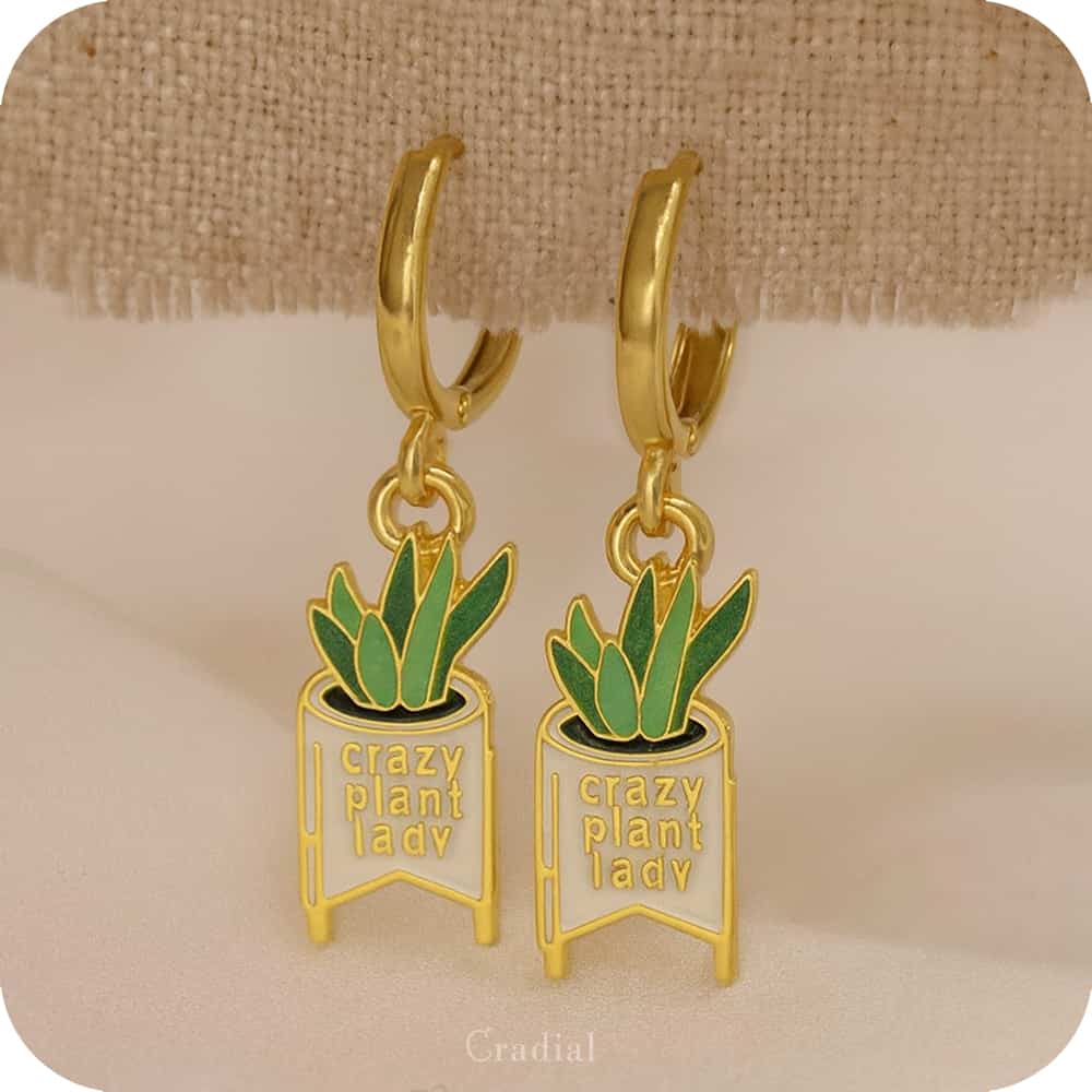 Crazy Plant Lady Earrings