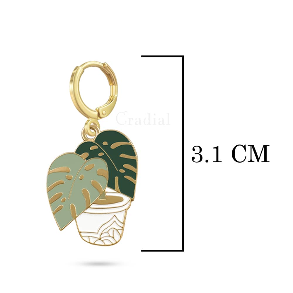 Elephant Plant Earrings
