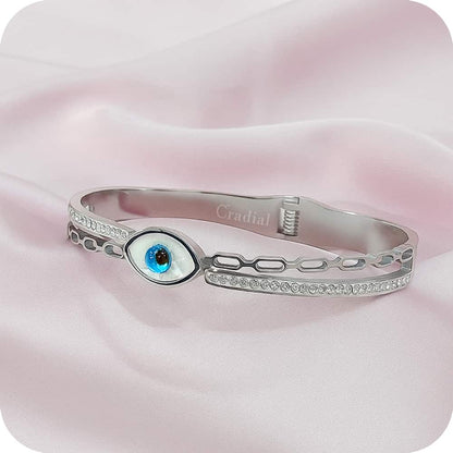 Eyezell Silver Bangle