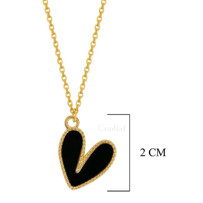 Black Heart Necklace