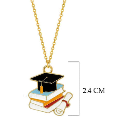 Graduation Blue Cap Necklace