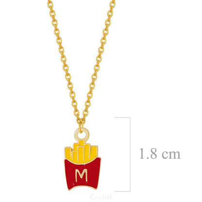 M Fries Necklace