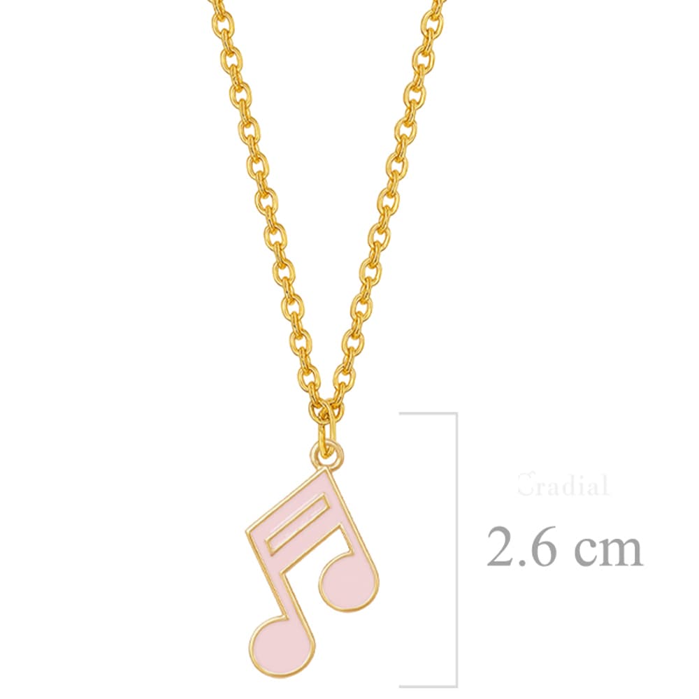 Pink Beam Note Necklace