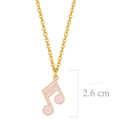 Pink Beam Note Necklace