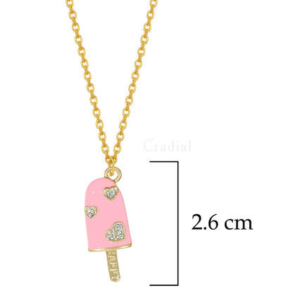 Pink Popsicle Necklace