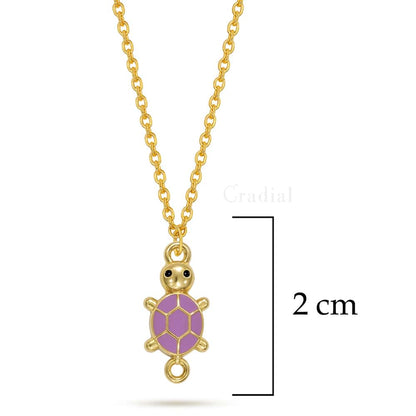 Purple Turtle Necklace