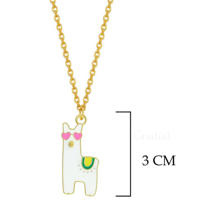 White Llama Necklace
