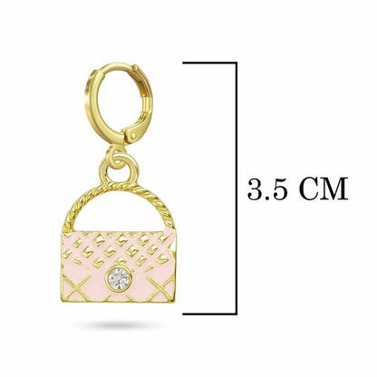 Pink Handbag Earrings