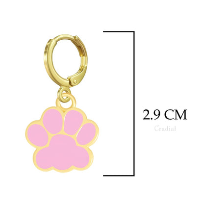 Pink Paw Earrings