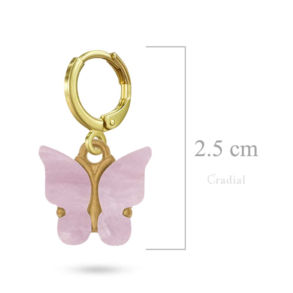 Purple Butterfly Earrings