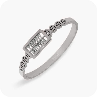 Silver Abacus Bangle