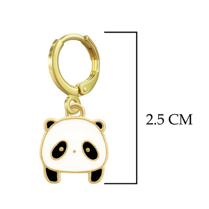 Tiny Panda Earrings