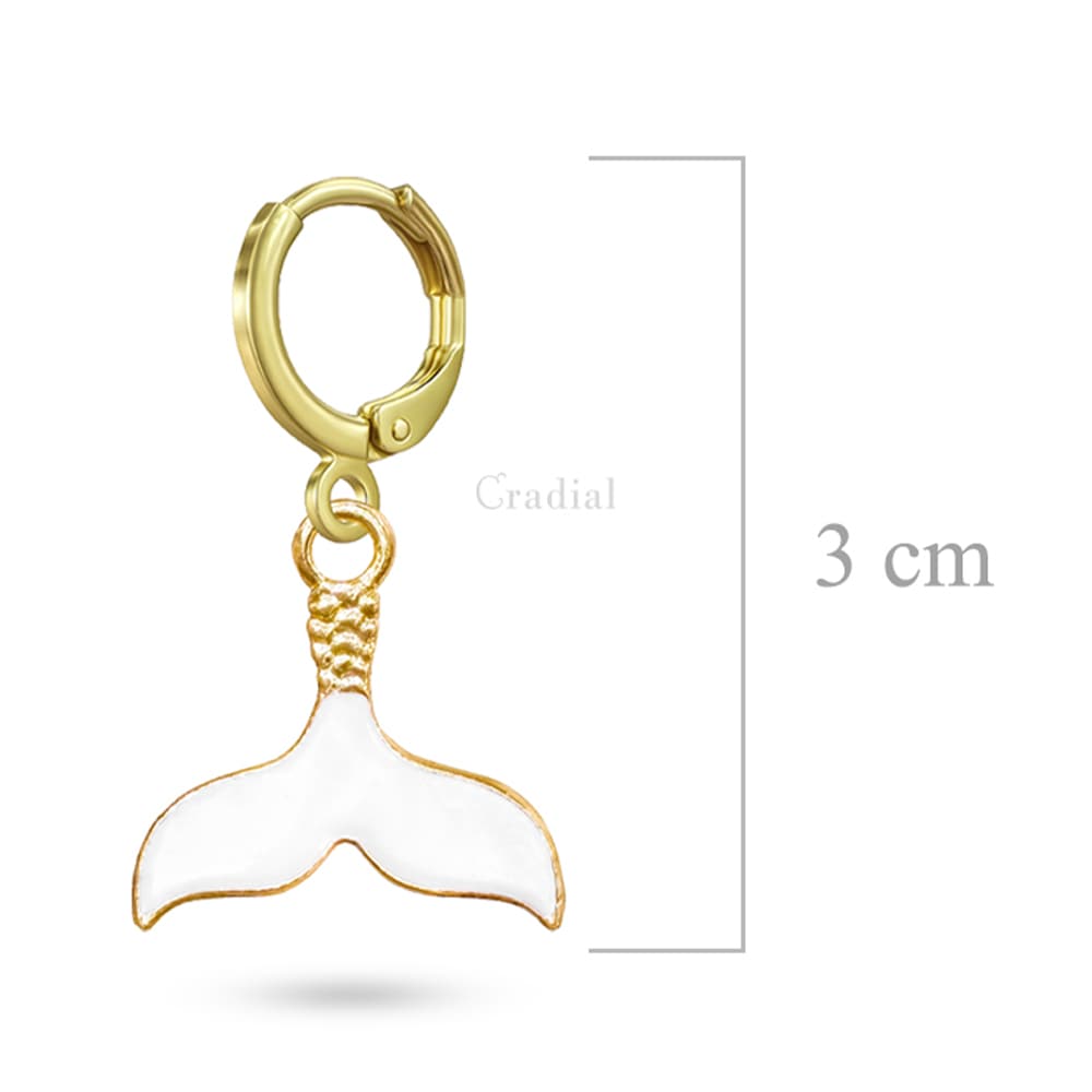 White Aureal Earrings