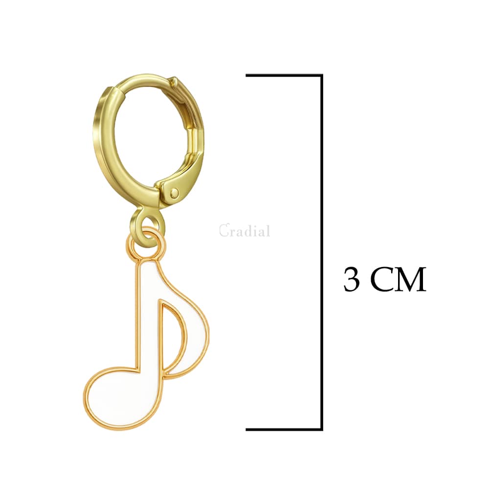 White Quaver Earrings