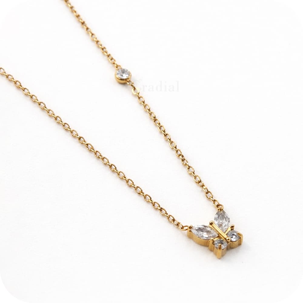 Flutter Gold Necklace