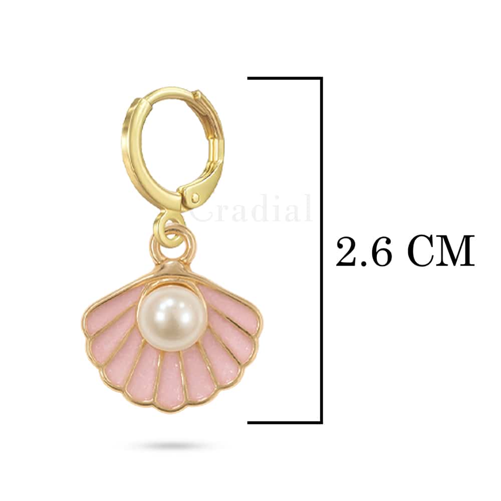 Pink Shell Earrings