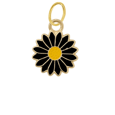 Black Daisy Charm