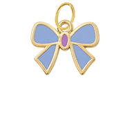 Blue Bow Charm