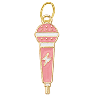 Pink Mic Charm