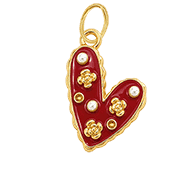 Red Pearl Heart