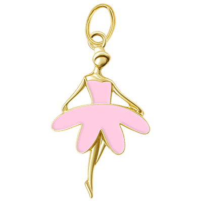 Pink Ballerina Charm
