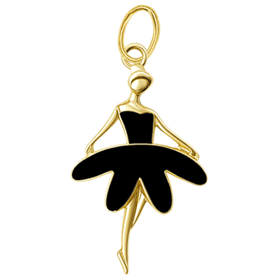 Black Ballerina Charm