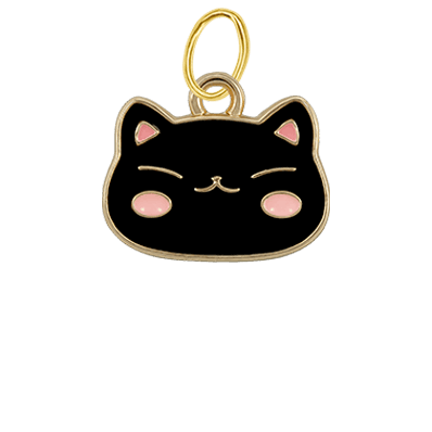 Blush Cat Black Charm