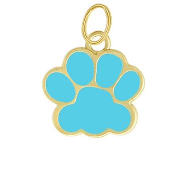 Blue Paw Charm