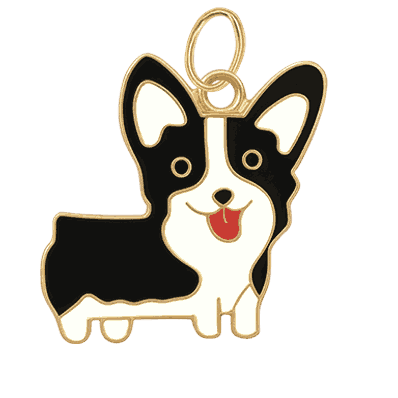 Black Dog Long Charm
