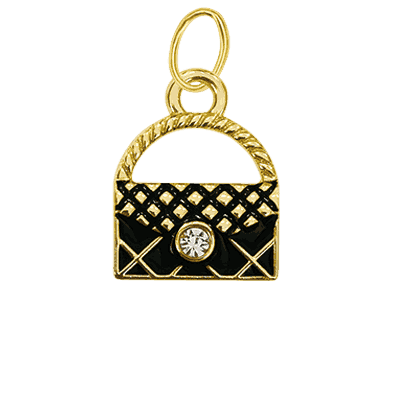 Black Handbag Charm