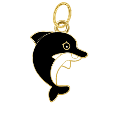 Black Dolphin Charm