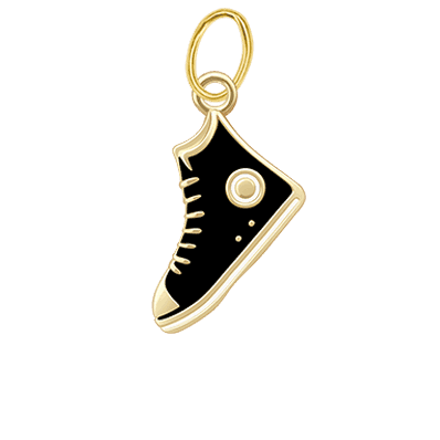 Black Converse Charm